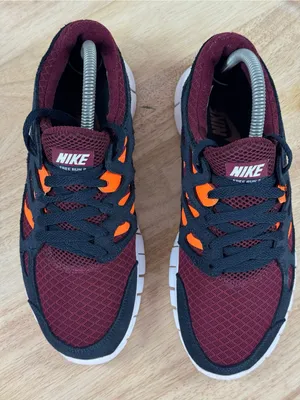Nike Women’s Free‎ Run 2 Lace Up Running Shoes Burgundy Blue Size 8.5 DM8195-600 thumbnail 4