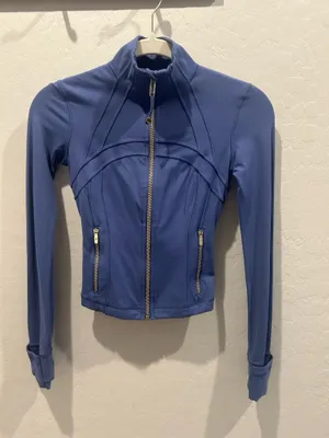 Lululemon Blue Full Zip Athletic Track Jacket Women's thumbnail 1