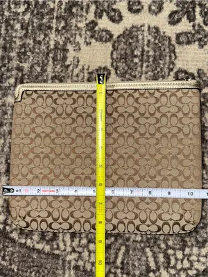 Coach Signature Classic C Monogram Jacquard Laptop iPad Tablet Sleeve Case thumbnail 4