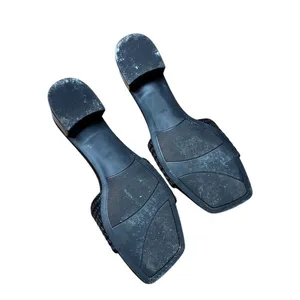Marc Fisher Casala Slide Mule Sandals Womens 6.5 Black Square Toe Heel thumbnail 4