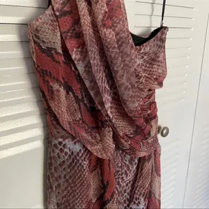 W118 by Walter Baker One Shoulder Brown Dress thumbnail 2