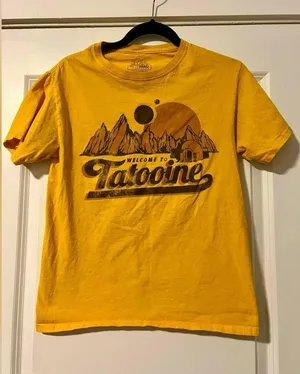 Star Wars Classic Welcome To Tatooine Landscape Classic Crew Neck T-Shirt thumbnail 2