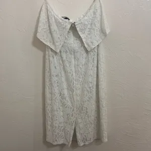Lulu’s white lace strapless dress size L thumbnail 9