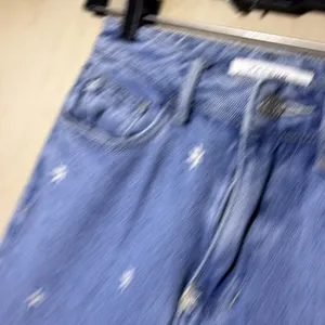 PacSun Women 23 Daisy Embroidered Mom Jeans High Rise Blue Floral Y2K Tapered thumbnail 6