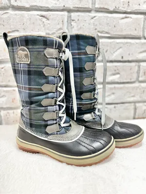 Sorel Tivoli High Plaid Lace-Up Waterproof Winter Boots Size 7.5 thumbnail 5
