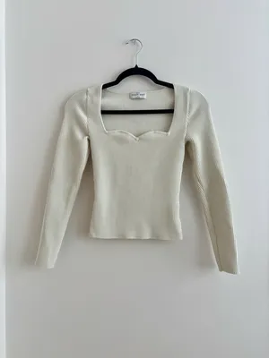 Aritzia Babaton Sculpt Knit Sweetheart Long Sleeve Top thumbnail 8
