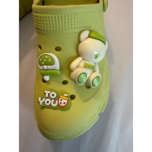 Source Unknown Women Nurse Slippers Eva Chunky Sole in Lime Green sz. 9-10 thumbnail 2