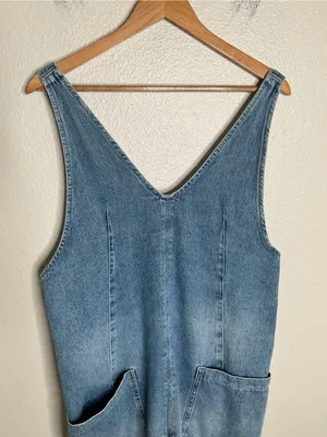 Free People - We The Free High Roller Jumpsuit blue medium thumbnail 2