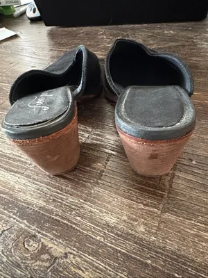Free‎ People Anya Suede Mules Black Size 8 thumbnail 5
