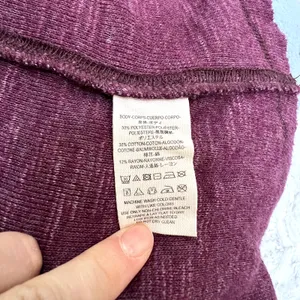 We The Free Free People Split Back Cowl Neck Top Style OB536113 Medium M Purple‎ thumbnail 7