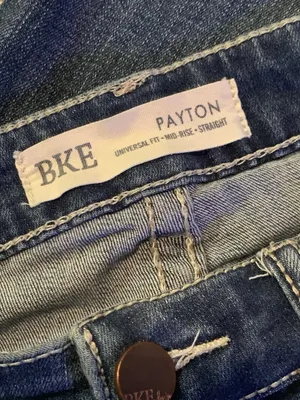 BKE Denim Blue Cotton Blend Payton Jeans Womens Size 26x31.5-- Rise 8" Rodeo thumbnail 4