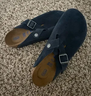 Women Birkenstock Clogs Boston Suede thumbnail 1