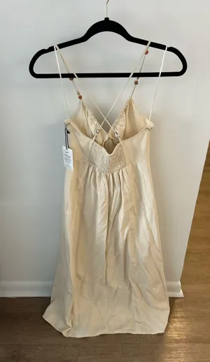 NWT tj maxx tan maxi dress thumbnail 2
