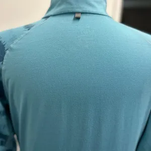 Nike Dri Fit 1/4 zip Blue Long Sleeve Pullover thumbnail 4