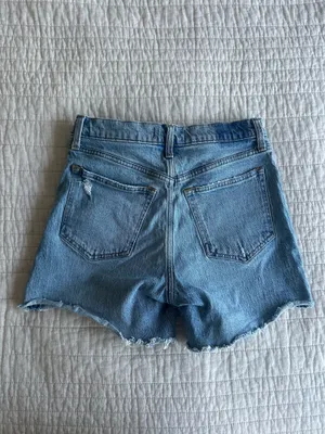 Abercrombie & Fitch The Dad Shorts High-Rise Denim Cutoff thumbnail 4