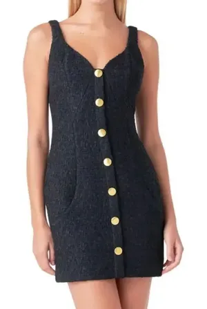 Endless Rose Sleeveless Black Mini Dress(Size XS) thumbnail 1