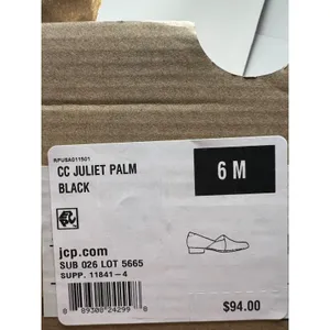 CLARKS Juliet Palm Loafers Womens 6 Black Leather Slip On Comfort Almond Toe NWT thumbnail 6