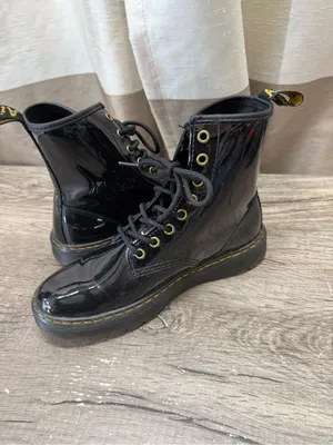 Dr Martens Zavala Patent Leather Combat Boots size‎ 8 thumbnail 4
