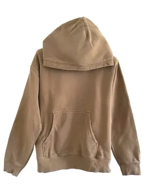 Aritzia Tna Cozy Fleece pullover Perfect Hoodie Clamshell light Brown XS comfy thumbnail 2