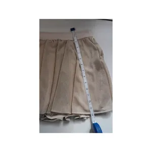 Offline by Aerie Real Me Metallic‎ Gold Pleated Tennis Skort Shimmer Mini L NWT thumbnail 7