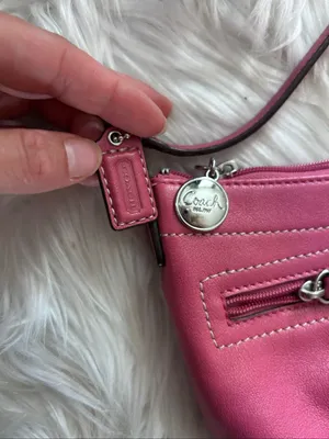 Coach Ashley Pleated Crossbody Swingpack Watermelon Light Blush Handbag thumbnail 3