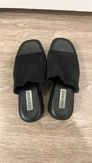 Steve Madden Platform Sandals Black Espadrille thumbnail 3