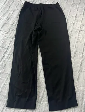 Old Navy High Rise Linen Blend Black Straight Leg thumbnail 7