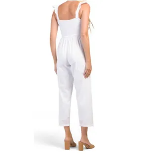 white eyelet jumpsuit thumbnail 7
