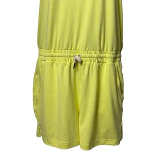 Zyia‎ Laguna Downtime Active Romper Pockets Stretch Yellow Coastal Stretch M thumbnail 4