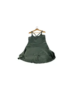 Z by Zella Outscore 2.0 Active Dress Green Built In Shorts Tennis Pickleball L thumbnail 3