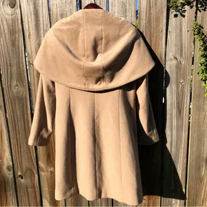 COLE HAAN WOOL BLEND FULLY LINED COAT WITH SHAWL HOOD and POCKETS SIZE 6 thumbnail 7
