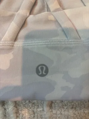 Lululemon White Camo Energy Longline Bra thumbnail 3