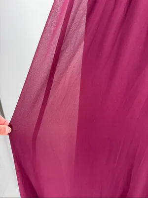 Show Me Your MuMu Caitlin Ruffle Maxi Dress S Merlot Chiffon flowy wedding event thumbnail 10