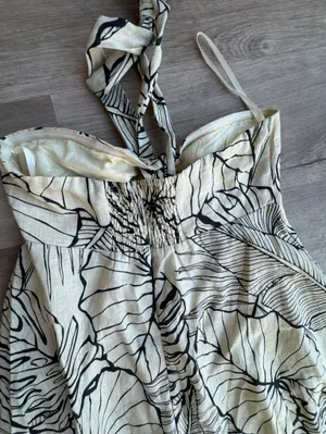 Dissh Malta Black Linen Knot Midi Dress, Us 6 thumbnail 10