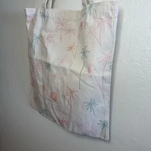 NWOT: Gorjana Palm Tree Print Canvas Tote Bag thumbnail 13