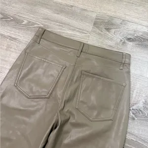 •EXPRESS• SUPER HIGH RISE MODERN STRAIGHT LEATHER PANTS thumbnail 6