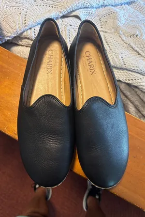 Charix Women’s Black Slip-On Loafers thumbnail 1