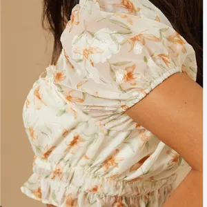 NEW Altar’d State Floral Puff Sleeve Top Plus Size XXL NWT thumbnail 3