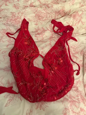 Red sequin top Size M thumbnail 4