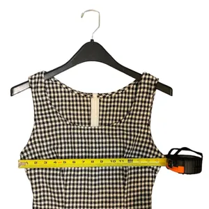 SheIn Gingham Checkered Black & White Summer Mini Dress thumbnail 5
