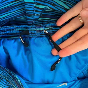 NWOT | Nike women’s blue print running‎ active shorts — small thumbnail 7
