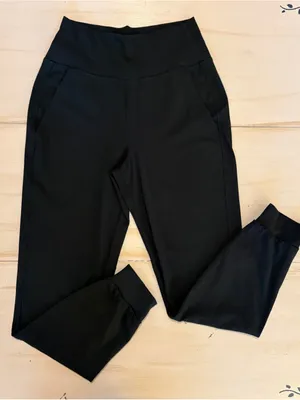 DSG Black High-Waist Track Joggers thumbnail 1