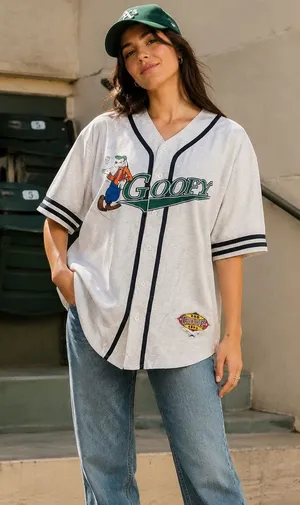 Vintage 90s Disney Store Goofy Baseball Jersey XL Embroidered Unisex thumbnail 1