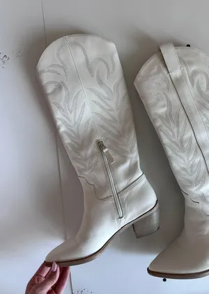 Dolce Vita White Cowgirl Boots thumbnail 2