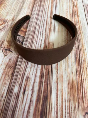 Unbranded Chocolate Brown Ribbon Headband OS thumbnail 5