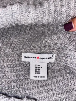 Marshall’s Cowl Neck Gray Sweater  thumbnail 2