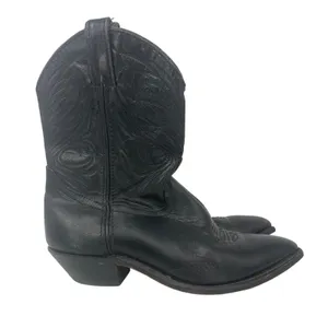 Vintage Code West Cowboy Boots Womens 7 Black Leather‎ Western Cowgirl Rodeo thumbnail 1