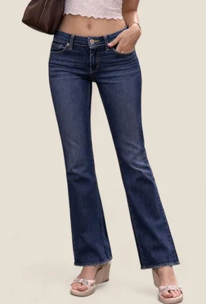 American Eagle Y2K Low Rise Artist Jeans | size 0 Raw Hem Indie Sleaze thumbnail 1