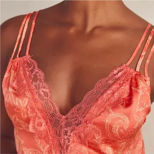 Off The Coast Cami Color: Coral floral print Size M NWT thumbnail 3