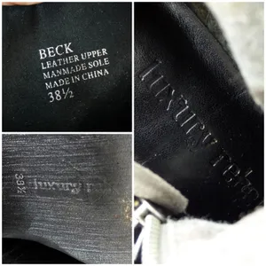 Luxury Rebel Beck Military Boots Women 38.5 8.5US Black Leather Moto Sleaze Rock thumbnail 14